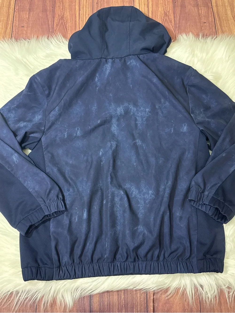 Carter’s Navy Hooded Quarter-Zip Windbreaker- Boys Size 10